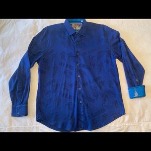 Blue Robert Graham shirt